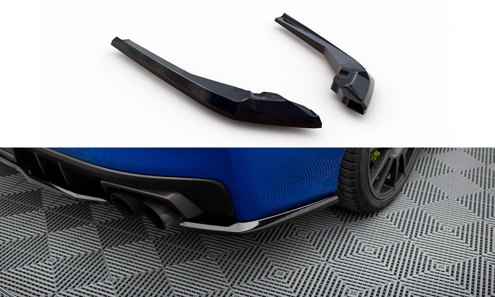 Maxton Heck Ansatz Flaps Diffusor V.2 für Subaru WRX STI Mk1  schwarz Hochglanz