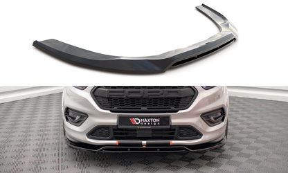 Maxton Front Ansatz für Ford Transit Custom ST-Line Mk1 Facelift schwarz matt