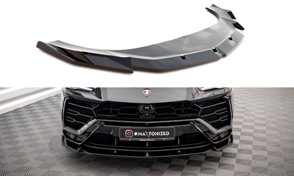 Maxton Front Ansatz V.1 für Lamborghini Urus Mk1 schwarz Hochglanz