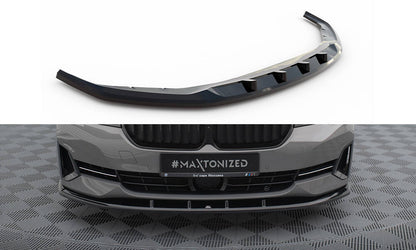 Maxton Front Ansatz V.1 für BMW 5er G30 / G31 Facelift schwarz Hochglanz