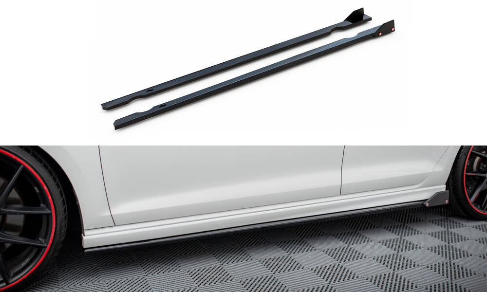 Maxton Seitenschweller Ansatz für V.3 für + Flaps Volkswagen Golf R Mk7