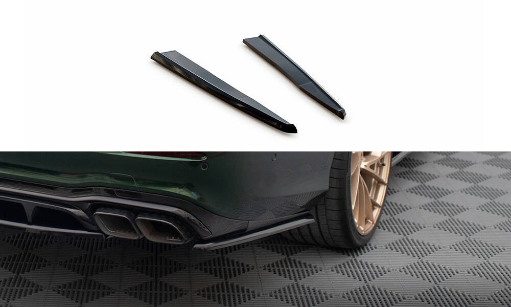 Maxton Heck Ansatz Flaps Diffusor für Mercedes-AMG E63 W213 Facelift schwarz Hochglanz