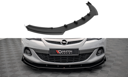 Maxton Street Pro Front Ansatz für +Flaps für V.1 + Flaps Opel Astra GTC OPC-Line J schwarz Hochglanz