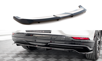 Maxton Mittlerer Diffusor Heck Ansatz DTM Look für Ford Mustang Mach-E Mk1 schwarz Hochglanz