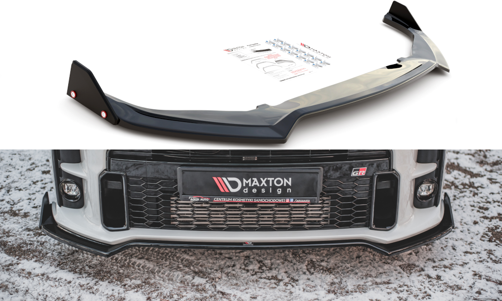 Maxton Front Ansatz V.3 +Flaps für Toyota GR Yaris Mk4