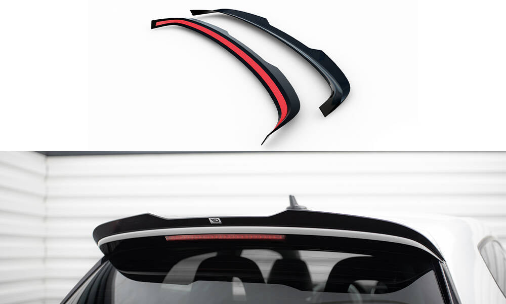 Maxton Spoiler CAP für Volkswagen Scirocco Mk3 Facelift schwarz Hochglanz