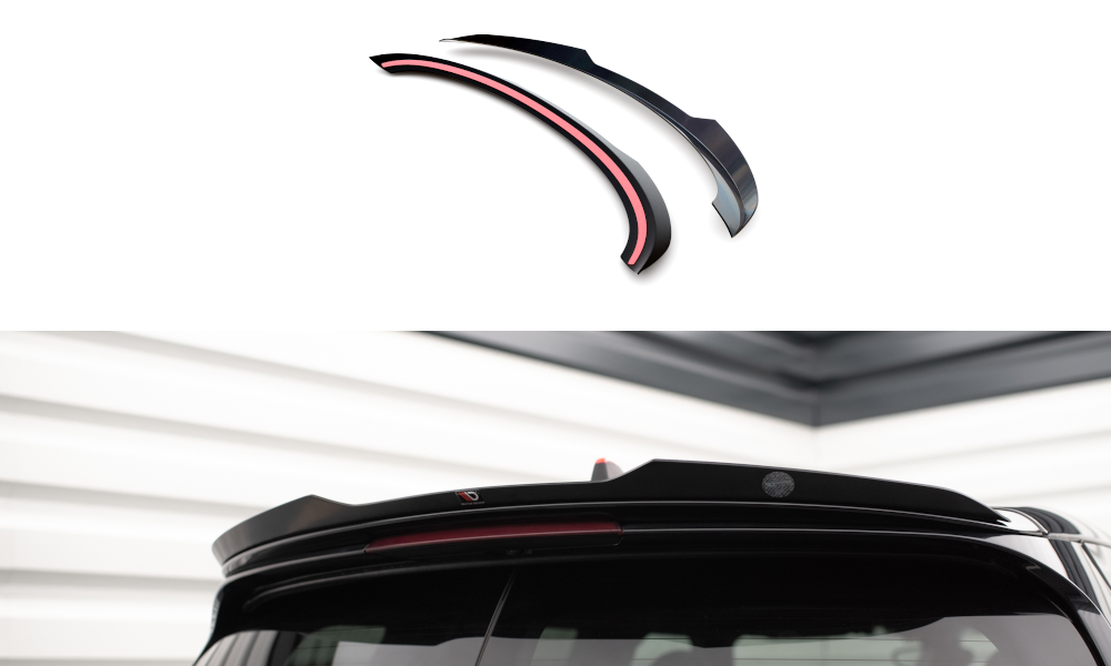 Maxton Spoiler CAP für Mini Cooper Clubman John Cooper Works F54 Facelift schwarz Hochglanz