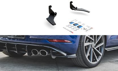 Maxton Robuste Racing Heck Ansatz Flaps Diffusor für VW Golf 7 R Facelift