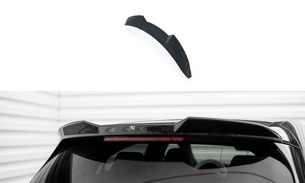 Maxton Spoiler CAP für 3D Mercedes-Benz A AMG-Line W176 Facelift schwarz Hochglanz