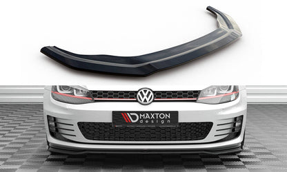 Maxton Front Ansatz V.3 für Volkswagen Golf GTI Mk7 schwarz Hochglanz