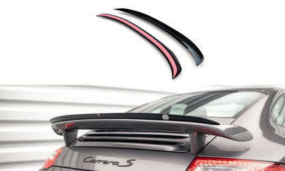 Maxton Spoiler CAP für Porsche 911 Carrera / Carrera GTS 997 Facelift schwarz Hochglanz