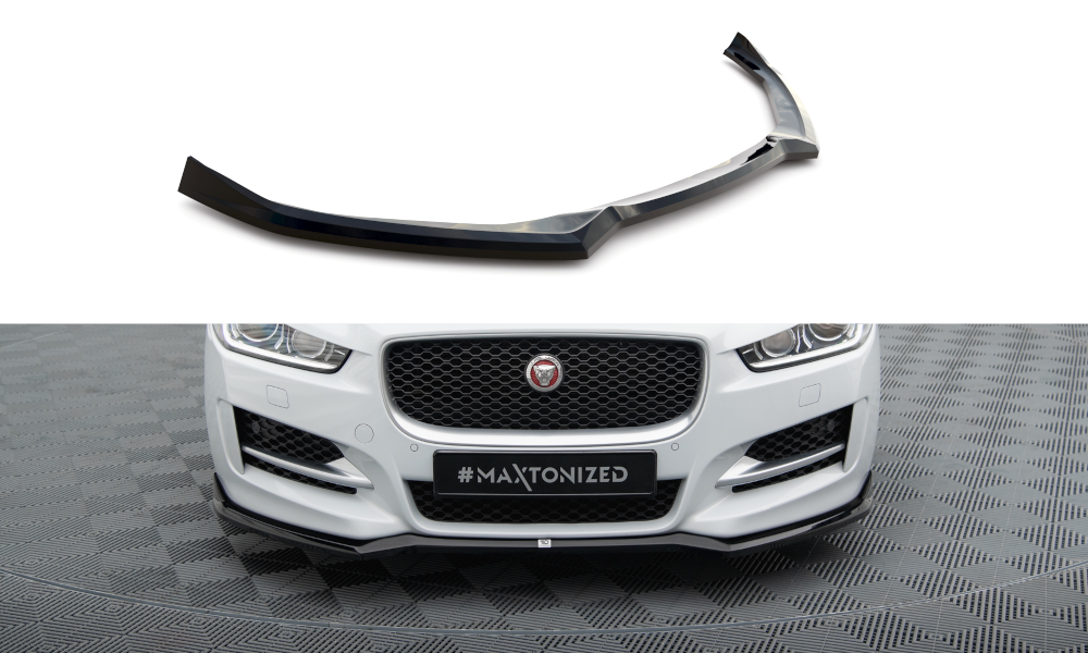 Maxton Front Ansatz V.1 für Jaguar XE R-Sport X760 schwarz Hochglanz