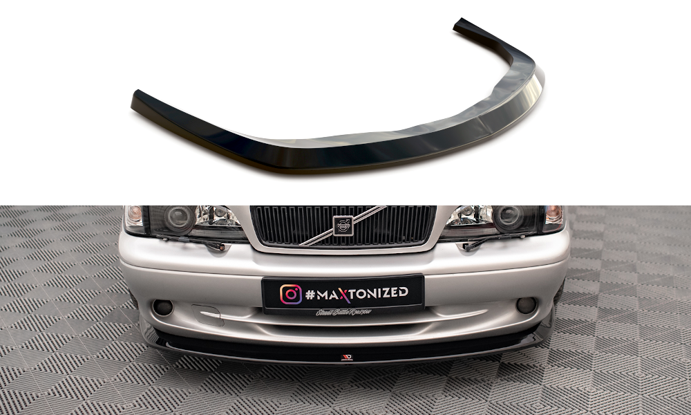 Maxton Front Ansatz V.1 für Volvo C70 Mk1 schwarz Hochglanz