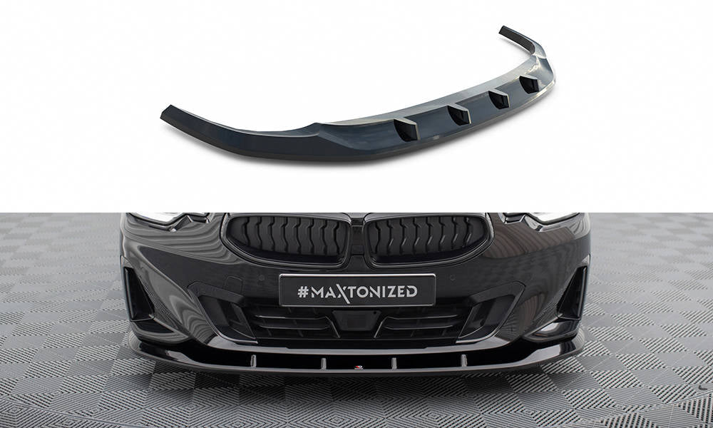 Maxton Front Ansatz V.1 für BMW 2 Coupe G42 schwarz Hochglanz