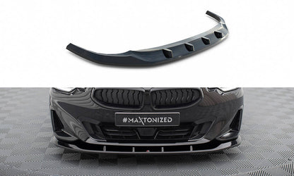 Maxton Front Ansatz V.1 für BMW 2 Coupe G42 schwarz Hochglanz