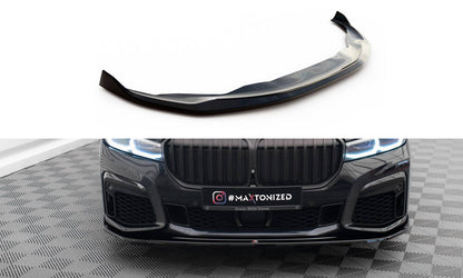 Maxton Front Ansatz V.4 für BMW 7 G11 M-Paket Facelift schwarz Hochglanz