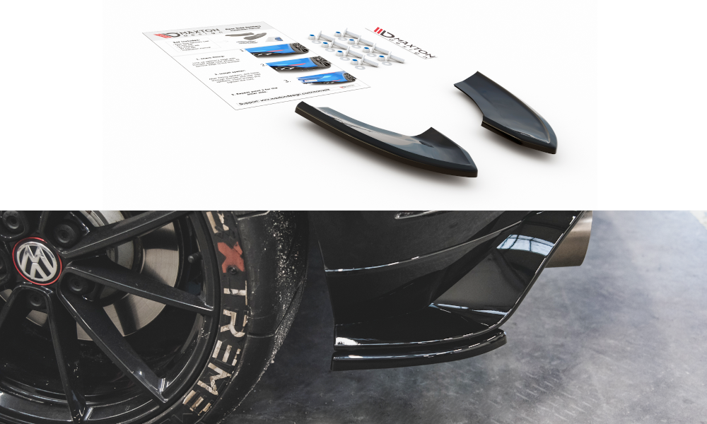 Maxton Heck Ansatz Flaps Diffusor für VW Golf 7 GTI TCR
