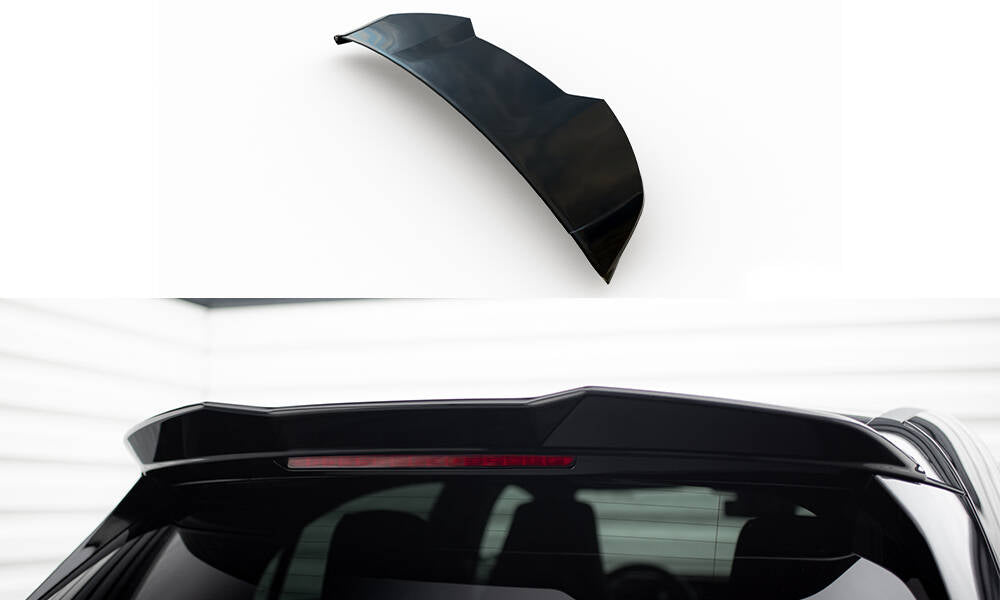 Maxton Spoiler CAP für 3D Mercedes-AMG A35 Hatchback W177 schwarz Hochglanz