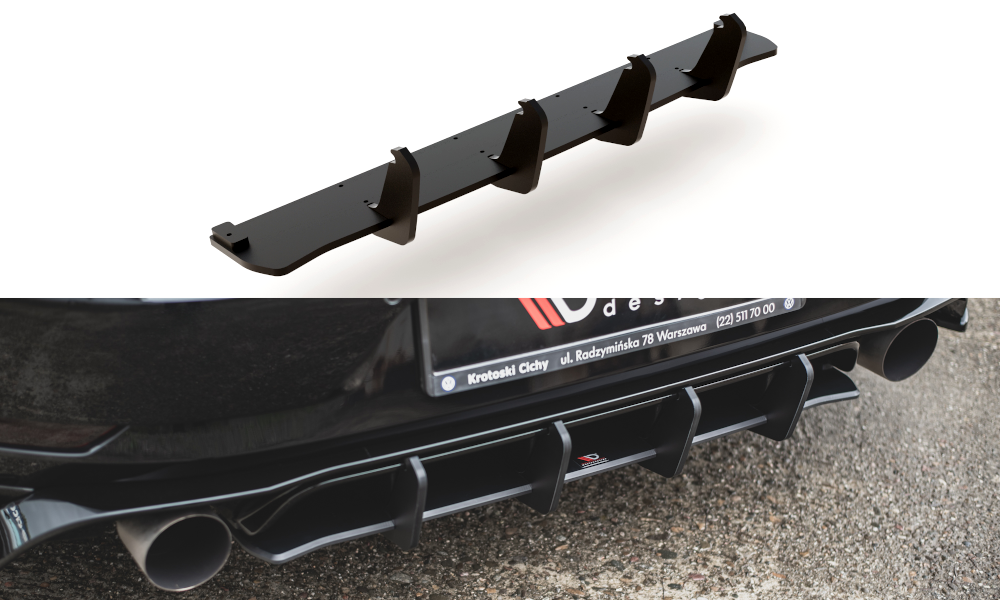 Maxton Robuste Racing Heckschürze für VW Golf 7 GTI TCR