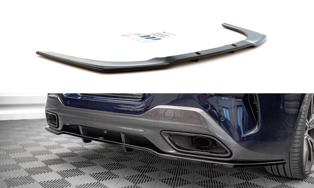 Maxton Mittlerer Diffusor Heck Ansatz DTM Look für BMW 8 Gran Coupe M-Paket G16 Carbon Look