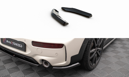 Maxton Heck Ansatz Flaps Diffusor für Mini Cooper Clubman John Cooper Works F54 Facelift schwarz Hochglanz