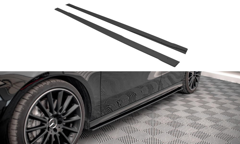 Maxton Street Pro Seitenschweller Ansatz für Mercedes A35 AMG / AMG-Line Aero Pack W177