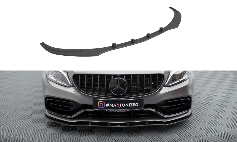 Maxton Street Pro Front Ansatz für für Mercedes-AMG C63 Limousine / Kombi W205 Facelift