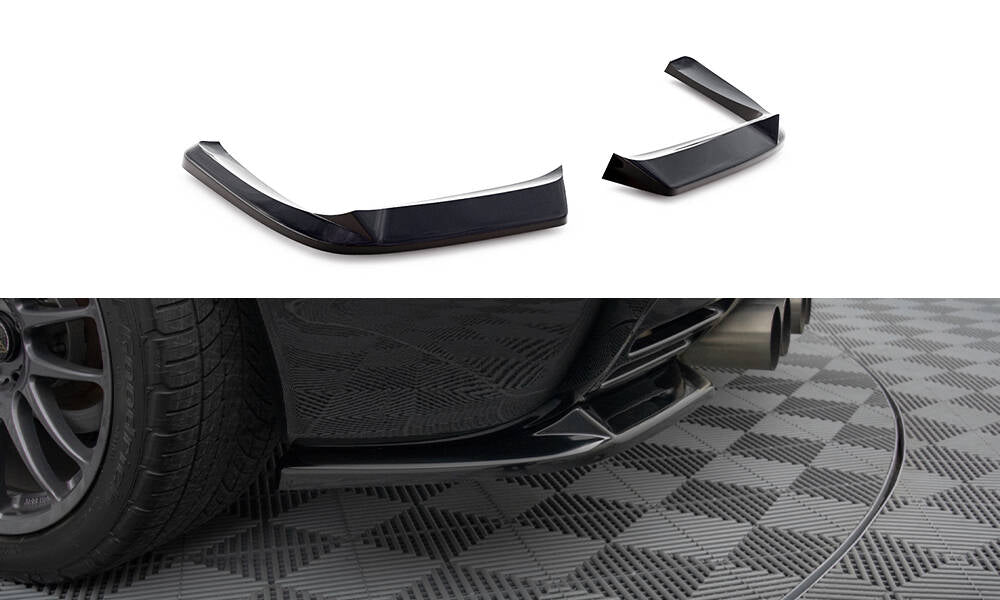 Maxton Heck Ansatz Flaps Diffusor für Chevrolet Corvette C5 schwarz Hochglanz
