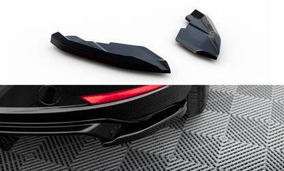 Maxton Heck Ansatz Flaps Diffusor V.2 für Seat Leon Hatchback Mk3 Facelift schwarz Hochglanz