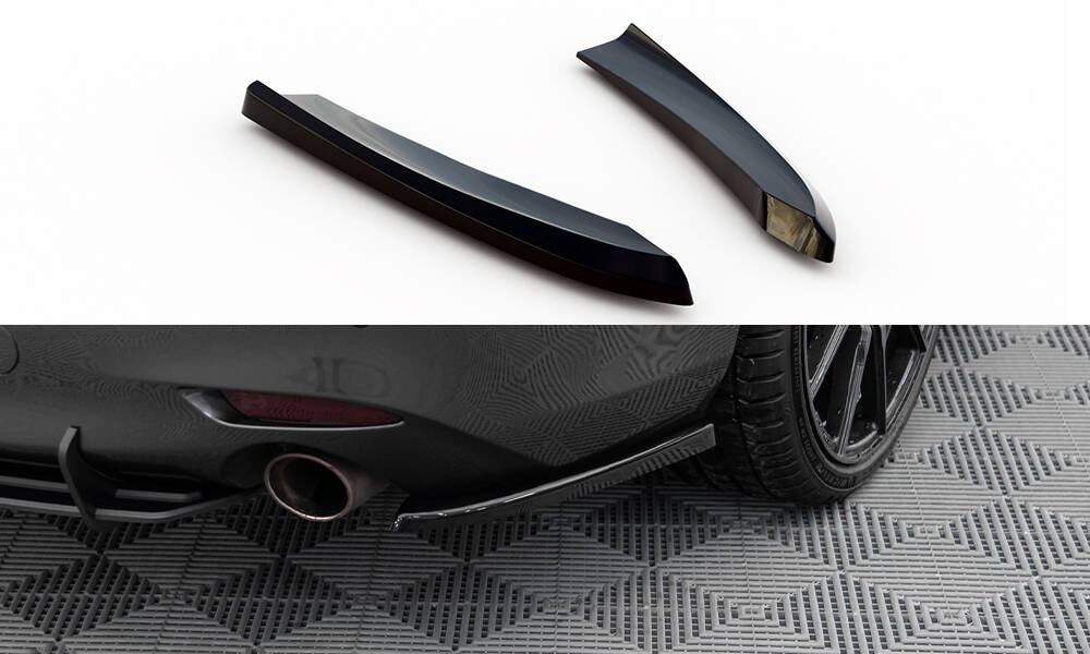 Maxton Heck Ansatz Flaps Diffusor V.1 für Mazda 6 Mk3 Facelift schwarz Hochglanz