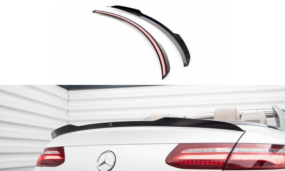 Maxton Spoiler CAP für Mercedes-Benz E Cabriolet AMG-Line / E53 AMG A238 schwarz Hochglanz