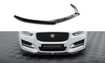 Maxton Front Ansatz V.2 für Jaguar XE R-Sport X760 schwarz Hochglanz