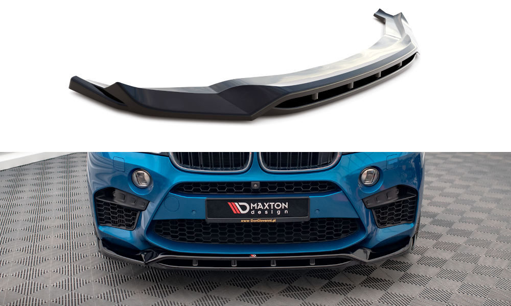 Maxton Front Ansatz V.3 für BMW X5 M F85 / X6 M F86 schwarz Hochglanz