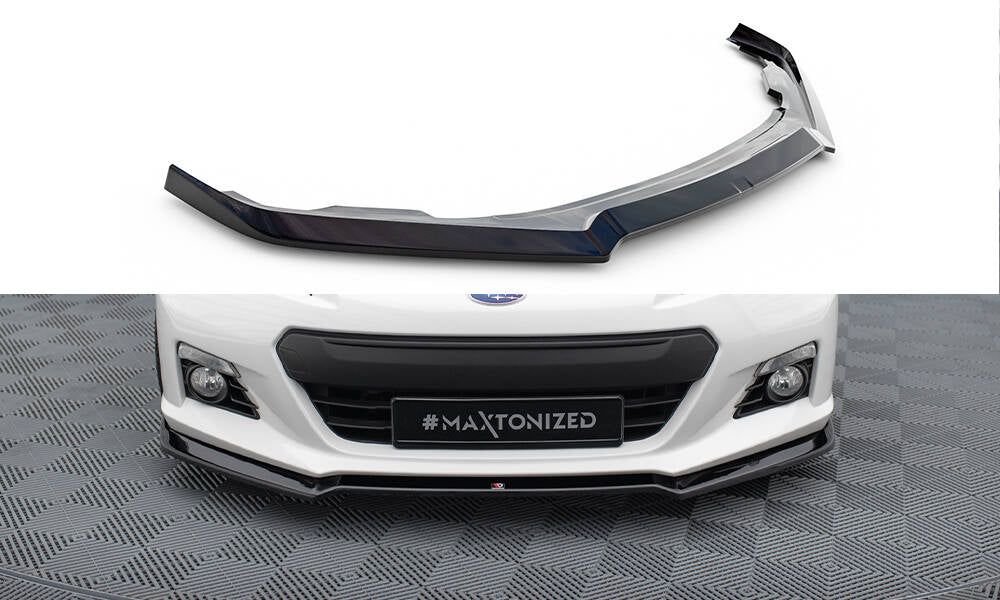 Maxton Front Ansatz V.2 für Subaru BRZ schwarz Hochglanz