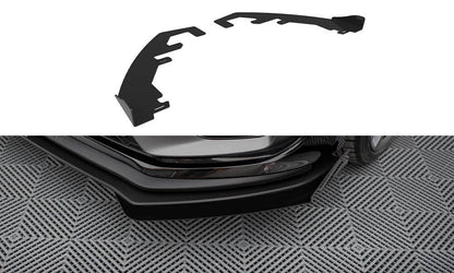 Maxton Front Flaps Ford Fiesta ST Mk8 Facelift schwarz Hochglanz