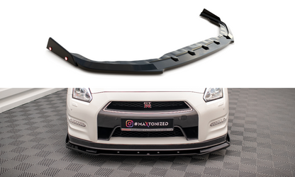 Maxton Front Ansatz +Flaps für Nissan GTR R35 Facelift