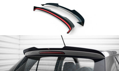 Maxton Spoiler CAP für Skoda Fabia Hatchback Mk3 schwarz Hochglanz