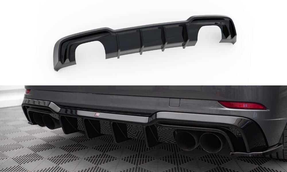 Maxton Diffusor Heck Ansatz für Audi S3 Sportback 8V Facelift