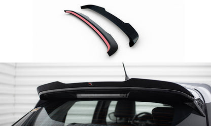 Maxton Spoiler CAP für Opel Corsa F ( Mk6) schwarz Hochglanz