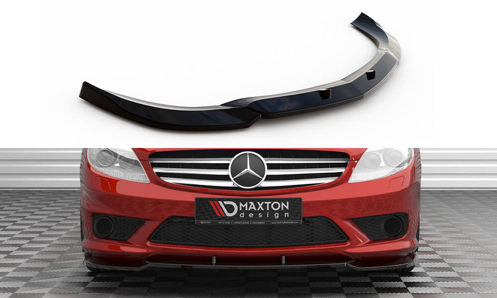 Maxton Front Ansatz V.2 für Mercedes-Benz CL 63 AMG C216 schwarz Hochglanz