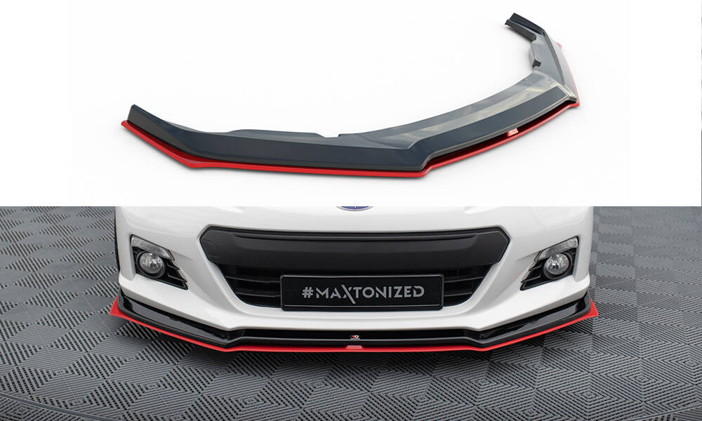 Maxton Front Ansatz V.3 für Subaru BRZ schwarz Hochglanz