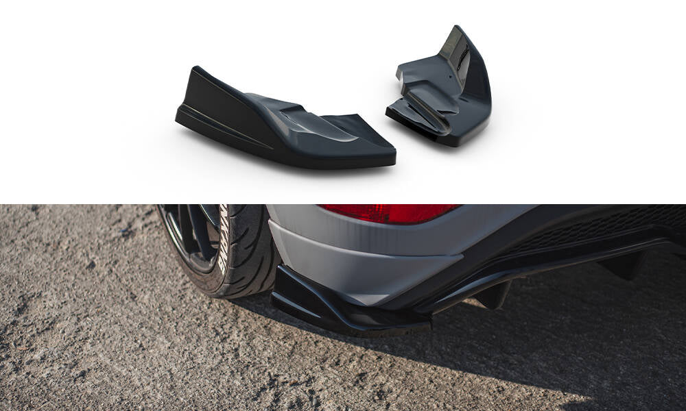 Maxton Heck Ansatz Flaps Diffusor V.2 für Ford Fiesta ST Mk7 Facelift schwarz Hochglanz
