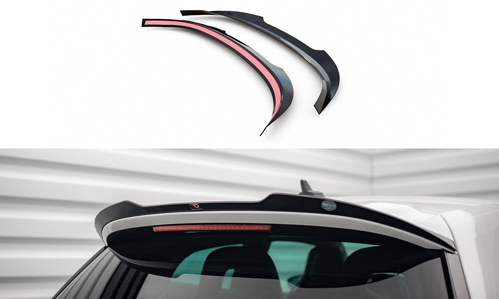 Maxton Spoiler CAP V.2 für Volkswagen Scirocco R Mk3 schwarz Hochglanz