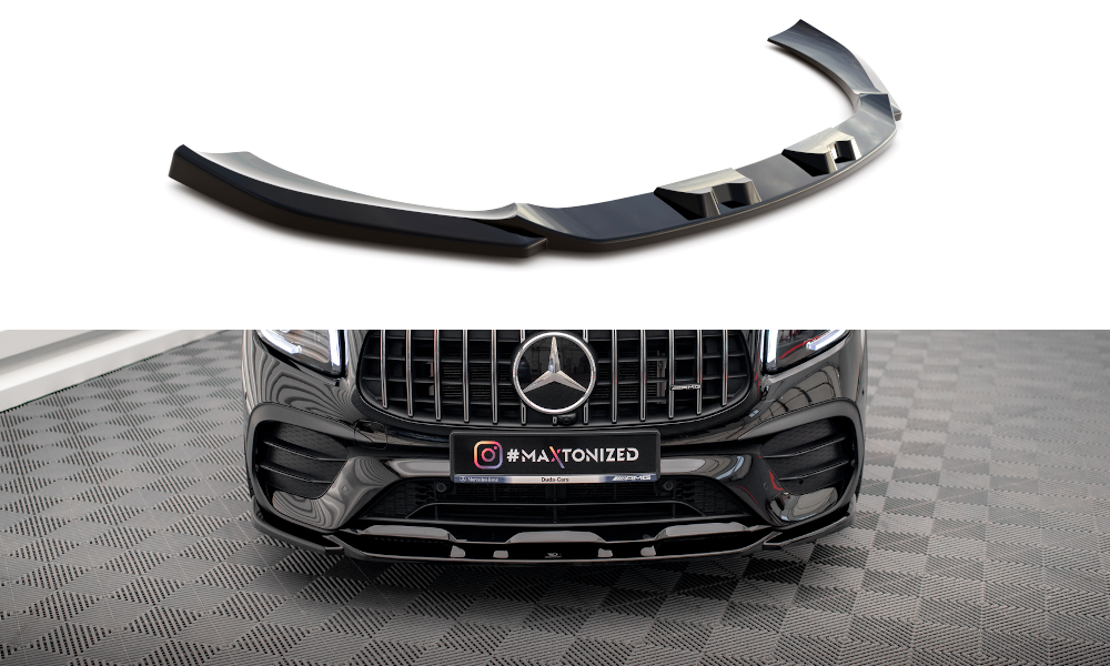 Maxton Front Ansatz V.2 für Mercedes-AMG GLB 35 X247 schwarz Hochglanz