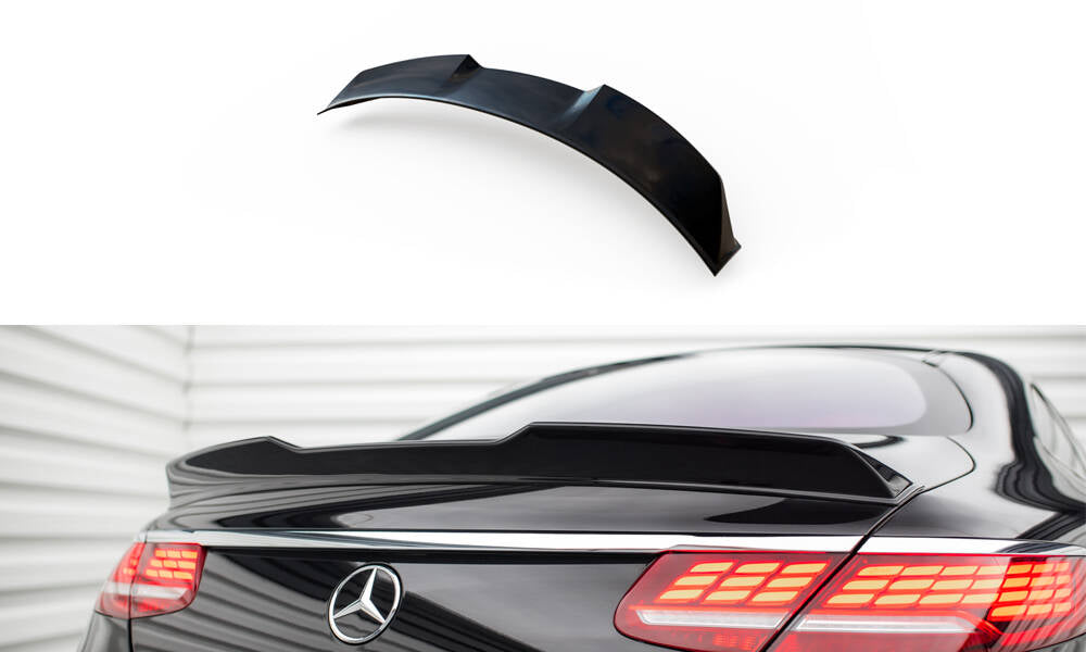 Maxton Spoiler CAP für 3D Mercedes-Benz S Coupe AMG-Line C217 Facelift schwarz Hochglanz