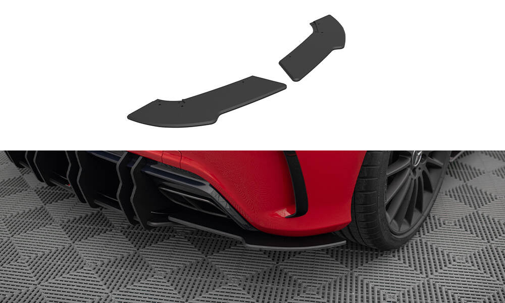 Maxton Street Pro Heck Ansatz Flaps Diffusor für Mercedes-Benz A 45 AMG W176 Facelift