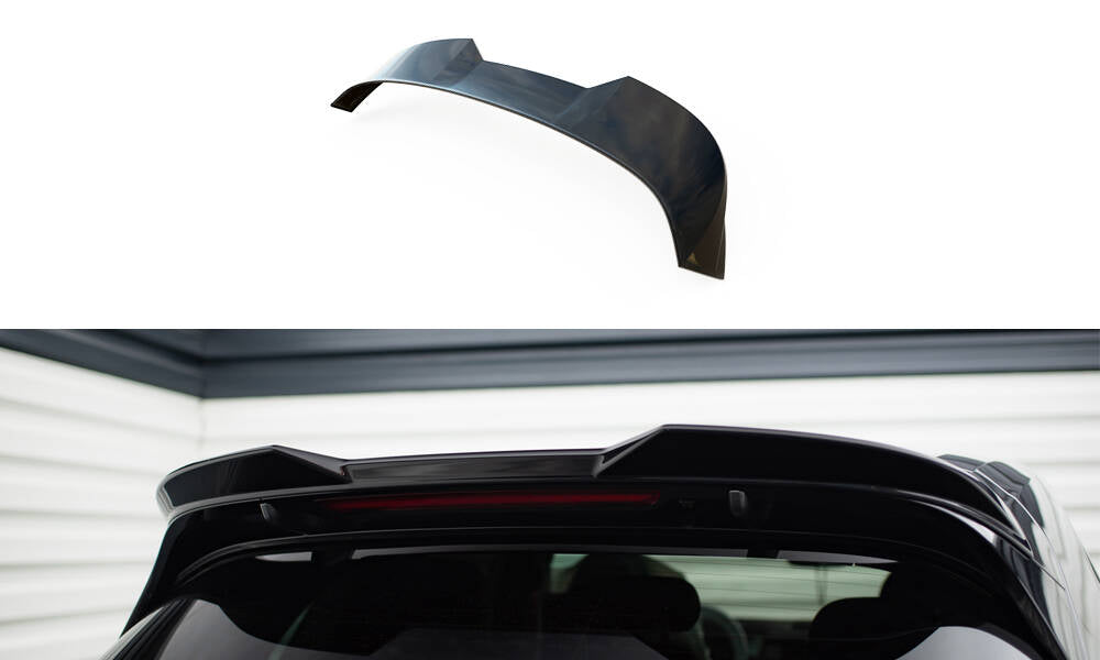 Maxton Spoiler CAP für 3D Porsche Cayenne Mk3 Facelift schwarz Hochglanz