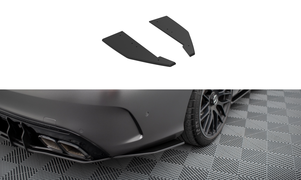 Maxton Street Pro Heck Ansatz Flaps Diffusor für Mercedes-AMG C63 Limousine / Kombi W205 Facelift