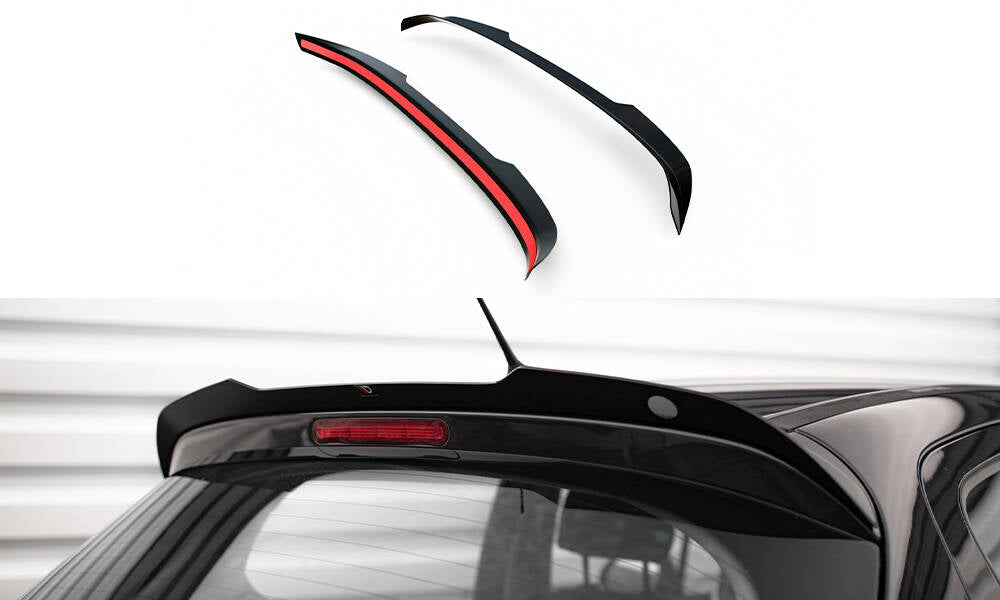 Maxton Spoiler CAP für Peugeot 207 Sport schwarz Hochglanz