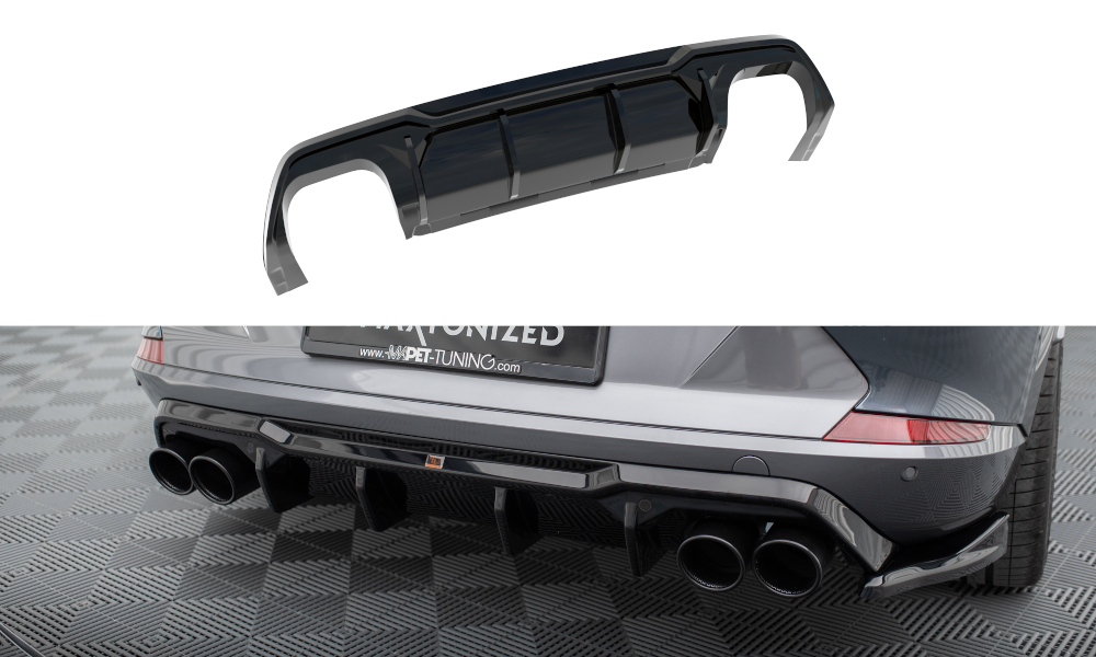 Maxton Diffusor Heck Ansatz V.3 für Cupra Formentor VZ Mk1 schwarz Hochglanz